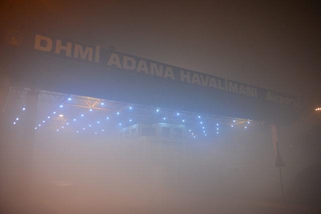 Adana'da uçak seferlerine 'sis' engeli