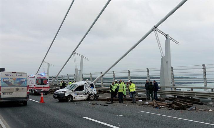 Yavuz Sultan Selim Köprüsü'nde kaza! G3