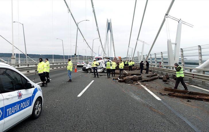 Yavuz Sultan Selim Köprüsü'nde kaza! G5