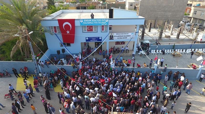 Ceylanpınar k&uuml;lt&uuml;r evleriyle donatıldı