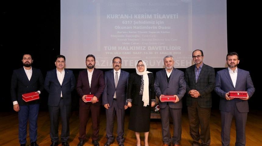 Gaziantep&rsquo;te 6 bin 317 şehit i&ccedil;in Kur&rsquo;an-ı Kerim tilaveti