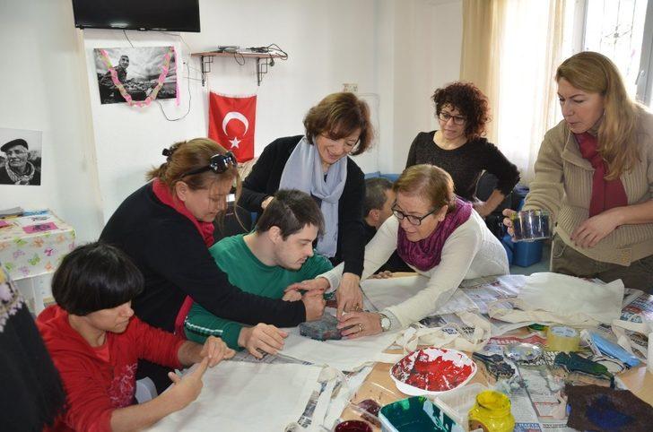 Kuşadası’nda Engelliler Köyü’nde baskı atölyesi G4