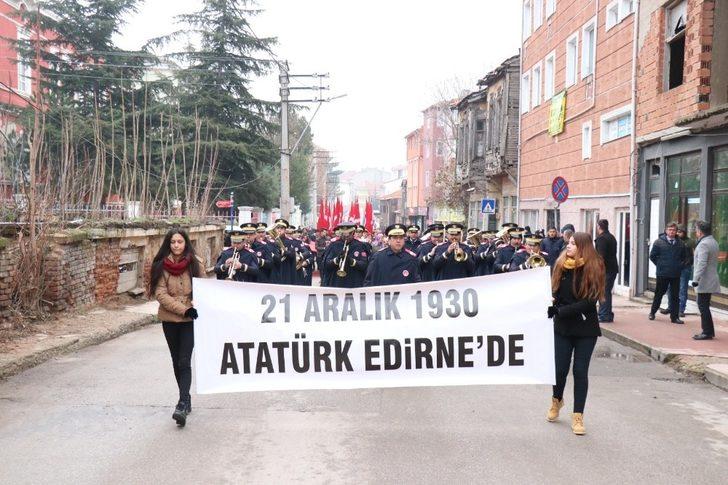 Atatürk’ün Edirne’ye gelişinin 88. yıldönümü anma etkinlikleri G3