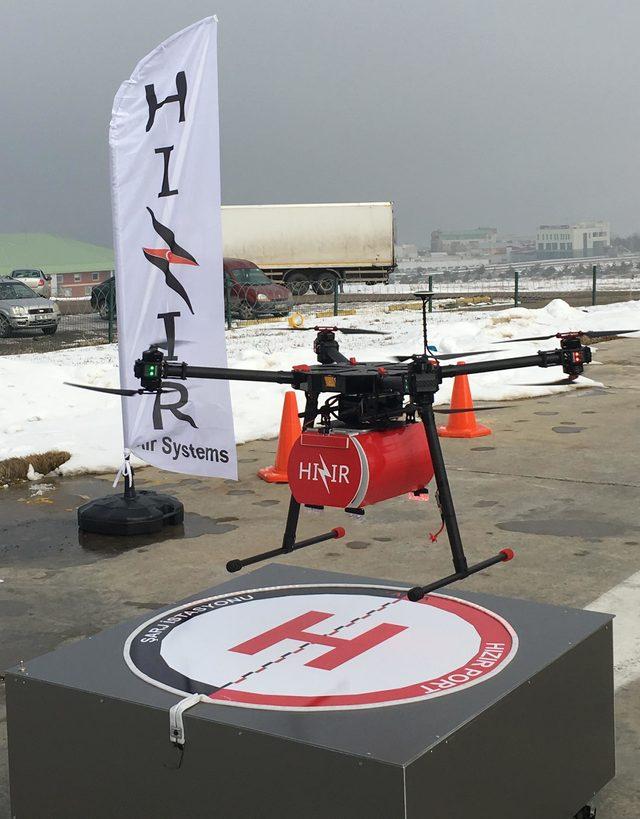 Acil vakalara kan taşımak için 'Hızır' adlı drone geliştirdiler