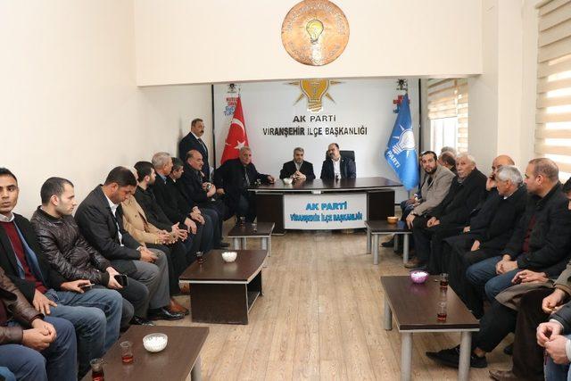 Viranşehir’de parti teşkilatı ile buluştu