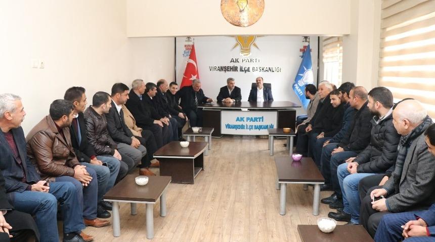 Viranşehir&rsquo;de parti teşkilatı ile buluştu