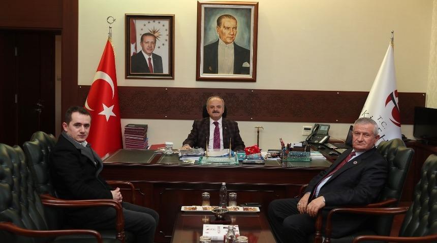 Vali &Ccedil;akacak, MUBİDEF Genel Başkanı Kahyaoğlu&rsquo;nu kabul etti