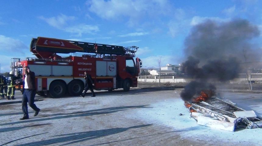 Erciş’te gerçeğini aratmayan yangın tatbikatı
