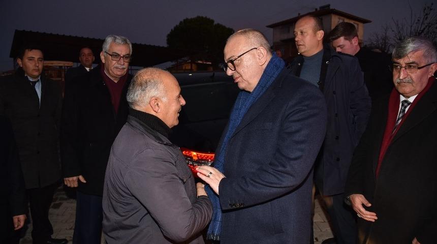 Başkan Erg&uuml;n&rsquo;den şehit babasına ziyaret