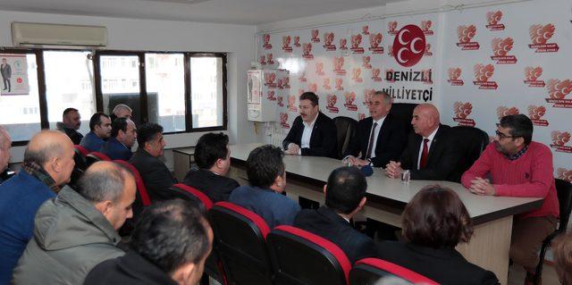 Denizli Büyükşehir Belediye Başkanı Zolan'dan MHP'ye ziyaret