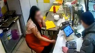 Kasiyer kadın adamın istediğini reddedince dehşeti yaşadı