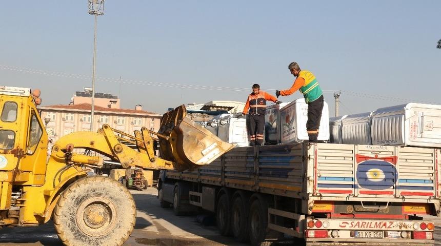 Akdeniz&rsquo;e 500 yeni &ccedil;&ouml;p konteynırı