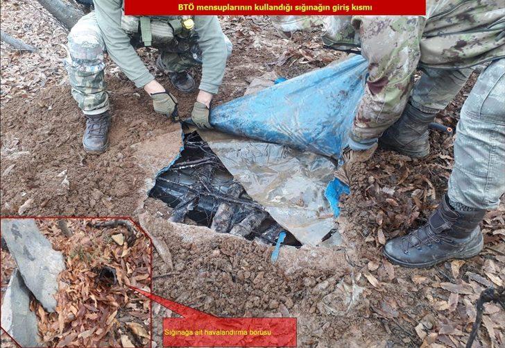 Teröristlerin kullandığı 7 odalı sığınak bulundu G1