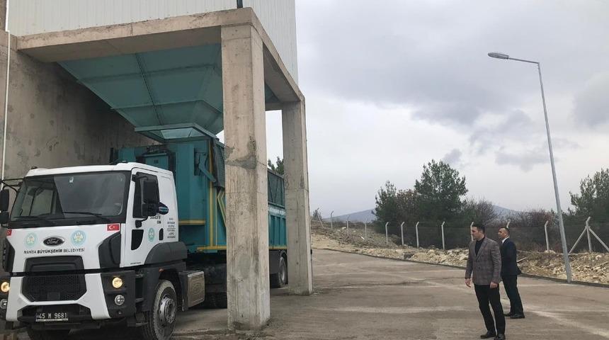 Demirci&rsquo;nin katı atık bertaraf istasyonu da tamamlandı