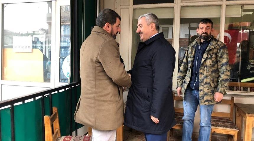 Başkan Baran esnafları ziyaret etti