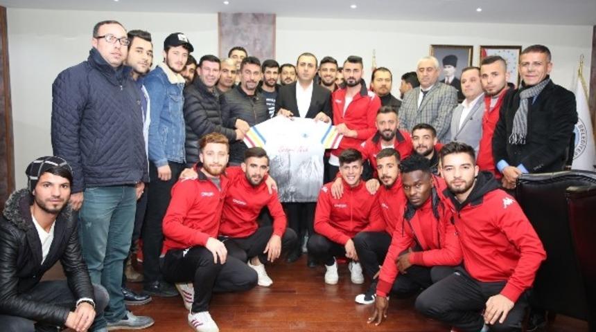 73 Şırnak Belediyespor&rsquo;dan Başkan Bedirhanoğlu&rsquo;na ziyaret