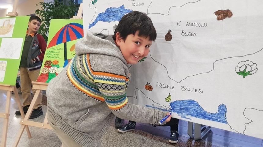 Kartepeli &ccedil;ocuklar yerli malı haftasını kutladılar
