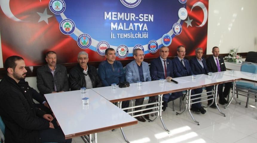 Memur Sen Malatya&rsquo;da g&ouml;rev değişimi