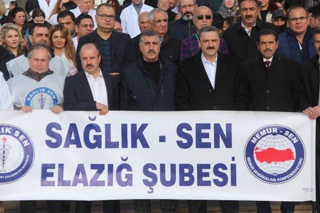 Elazığ’da sağlık çalışanları, düzenleme istedi