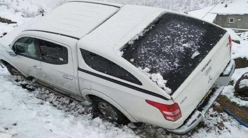 Yağış, kazaya neden oldu
