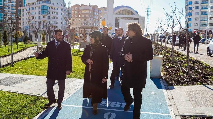 Meram’da Şehit Erol Olçok Parkı yanına yapılan camide sona gelindi