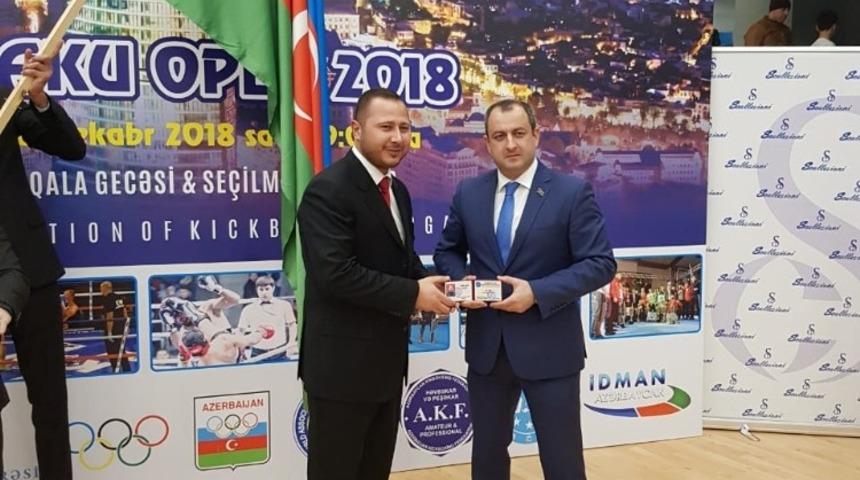 Ali Kan, Azerbaycan Kick Boks Federasyonu Y&ouml;netim Kurulu &Uuml;yesi oldu