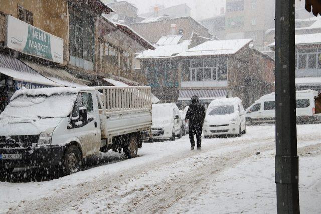 Hizan’da kar yağışı