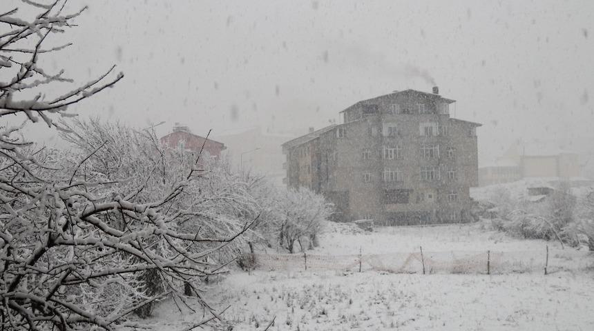 Hizan&rsquo;da kar yağışı