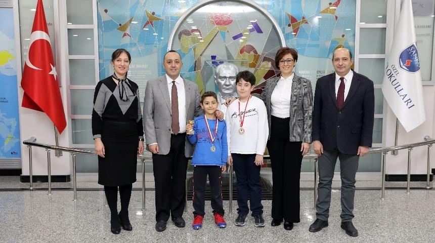 SANKO Okulları &ouml;ğrencisi satran&ccedil; turnuvasında birinci oldu