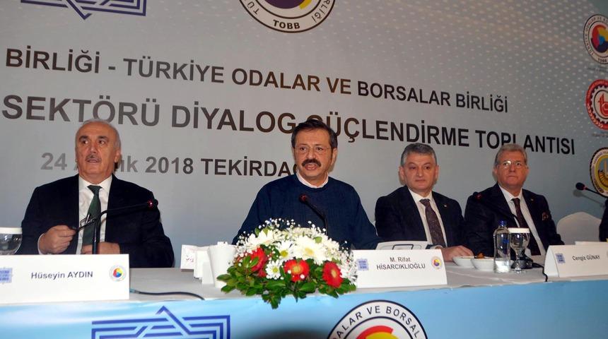 TOBB Başkanı Hisarcıklıoğlu: Son dönemde ekonomimizde olumlu gelişmeler var