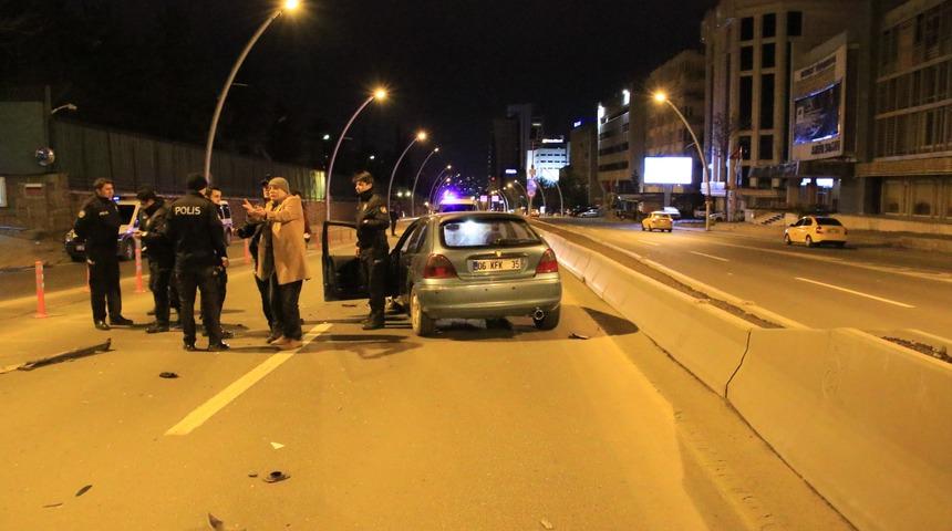 Şaşkın s&uuml;r&uuml;c&uuml; alt ge&ccedil;ide tersten girince kaza ka&ccedil;ınılmaz oldu