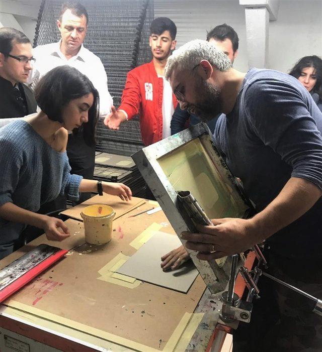 Trakya Üniversitesi’nde serigrafik takvim atölyesi