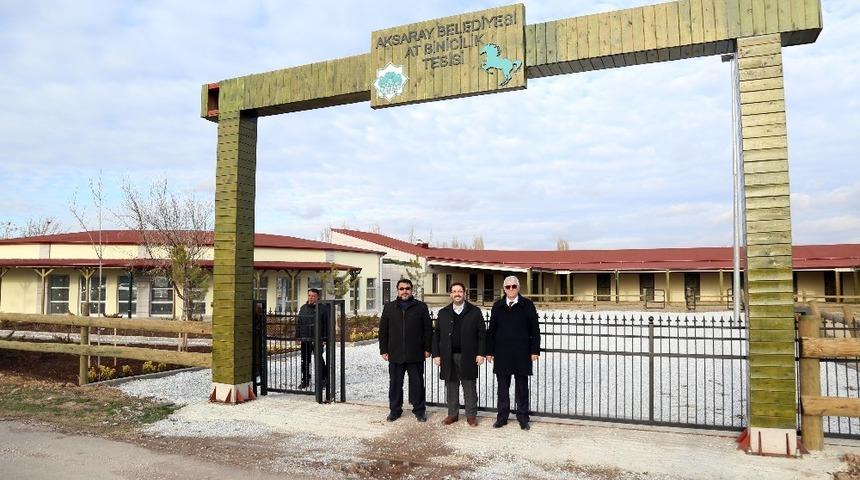 Başkan Yazgı at binicilik tesisinde incelemelerde bulundu