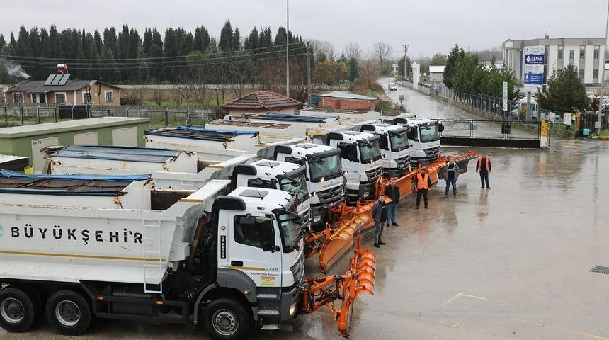 B&uuml;y&uuml;kşehir ekipleri karla m&uuml;cadeleye hazır