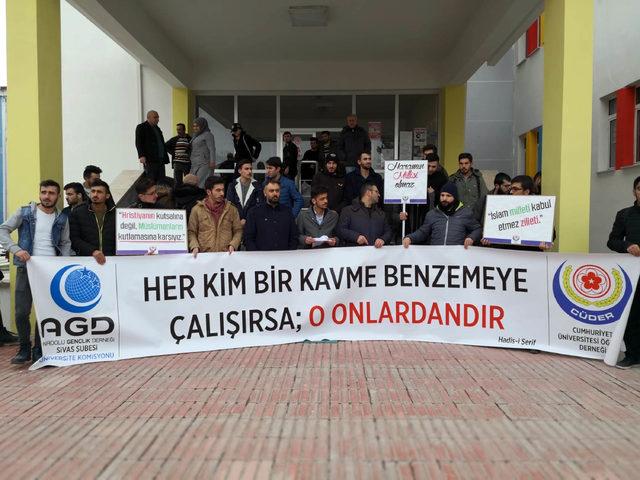 Üniversitede, öğrenci derneğinden Milli Piyango ve yılbaşı tepkisi