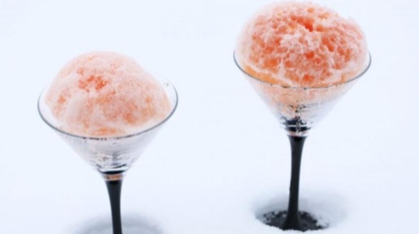 Kardan Meyveli Dondurma Yapımı