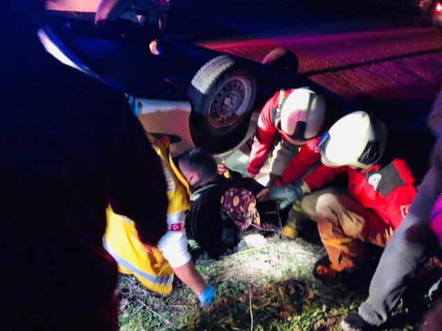 Ayvalık’ta trafik kazası; 1 yaralı