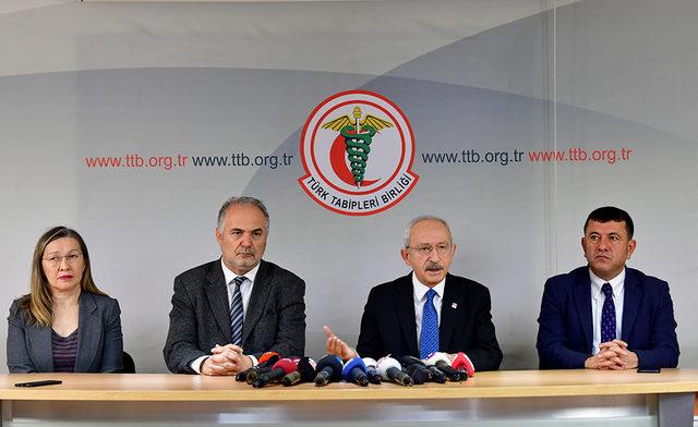 Kılıçdaroğlu: 'Savaş halk sağlığı sorunudur' diyen doktorun yargılanması kabul edilemez