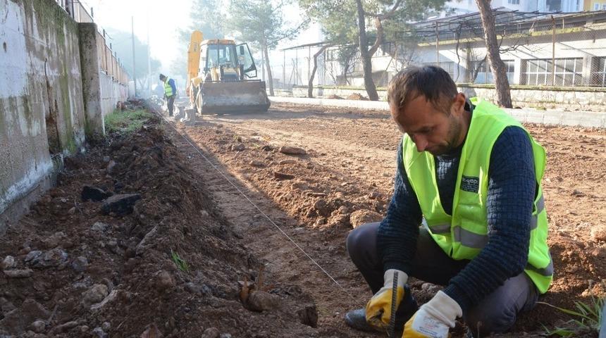 Menteşe&rsquo;de yol &ccedil;alışmaları devam ediyor