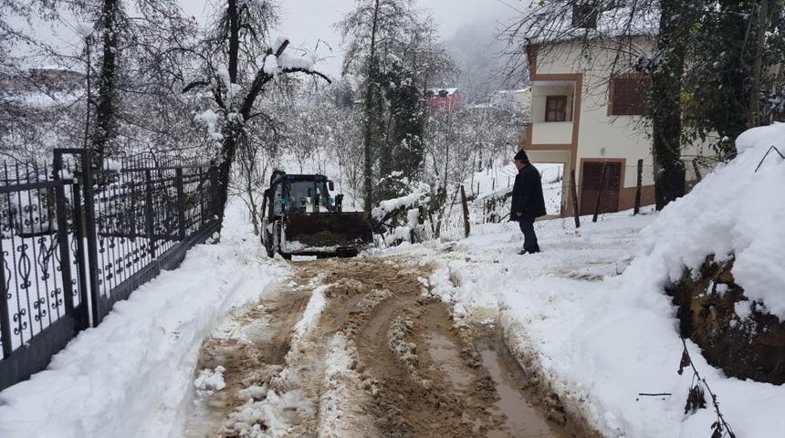 Fatsa&rsquo;da karla m&uuml;cadele