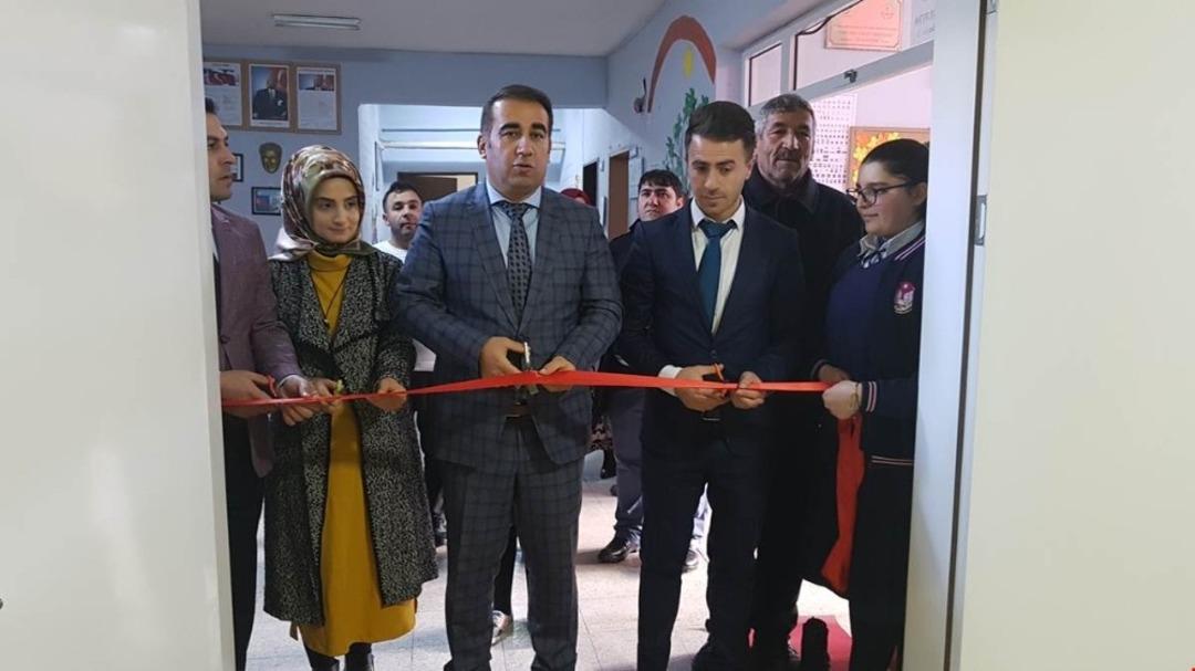 Kağızman Kuloğlu K&ouml;y&uuml;nde k&uuml;t&uuml;phane a&ccedil;ılışı yapıldı