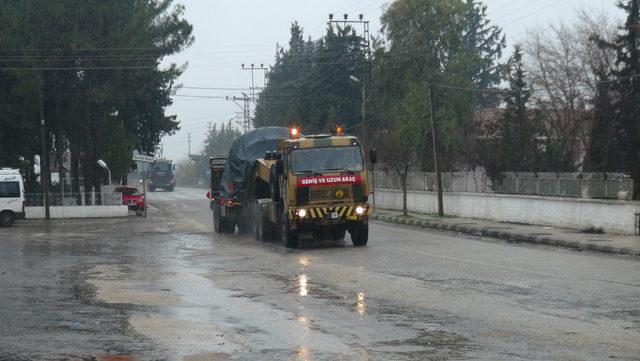 Kilis üzerinden Menbiç'e askeri sevkiyat