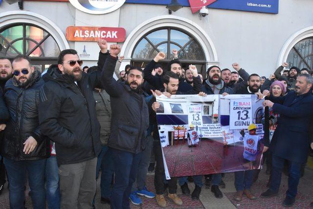 İZBAN işçileri greve devam etme kararı aldı