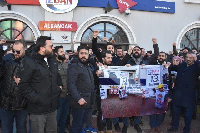 İZBAN işçileri greve devam etme kararı aldı