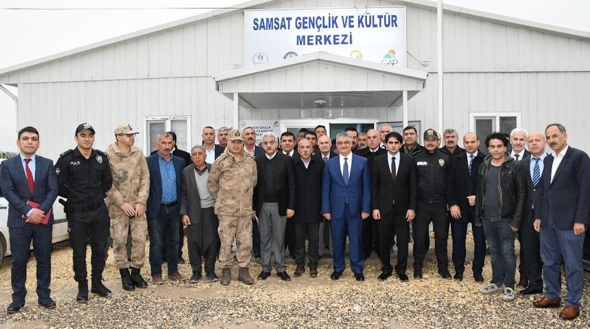 Vali Pekmez Samsat ilçesinde incelemelerde bulundu