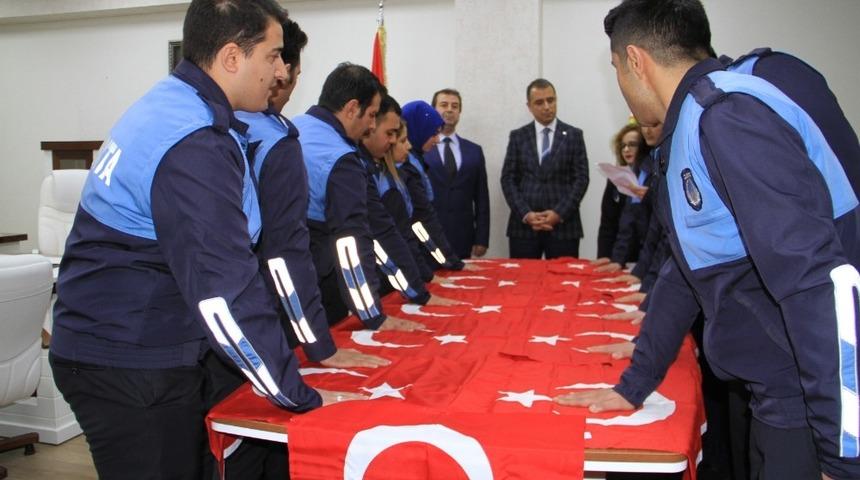 Zabıta memurları i&ccedil;in yemin t&ouml;reni d&uuml;zenlendi