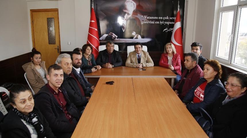 Başkan Gen&ccedil;, CHP ve İYİ Parti İl&ccedil;e Başkanlıklarını ziyaret etti