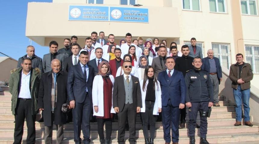 Kaymakam Kend&uuml;zler&rsquo;den k&ouml;y okullarına ziyaret