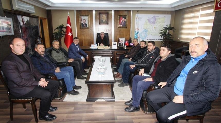 Amatör Spor Kulüplerinden Başkan Memiş’e ziyaret