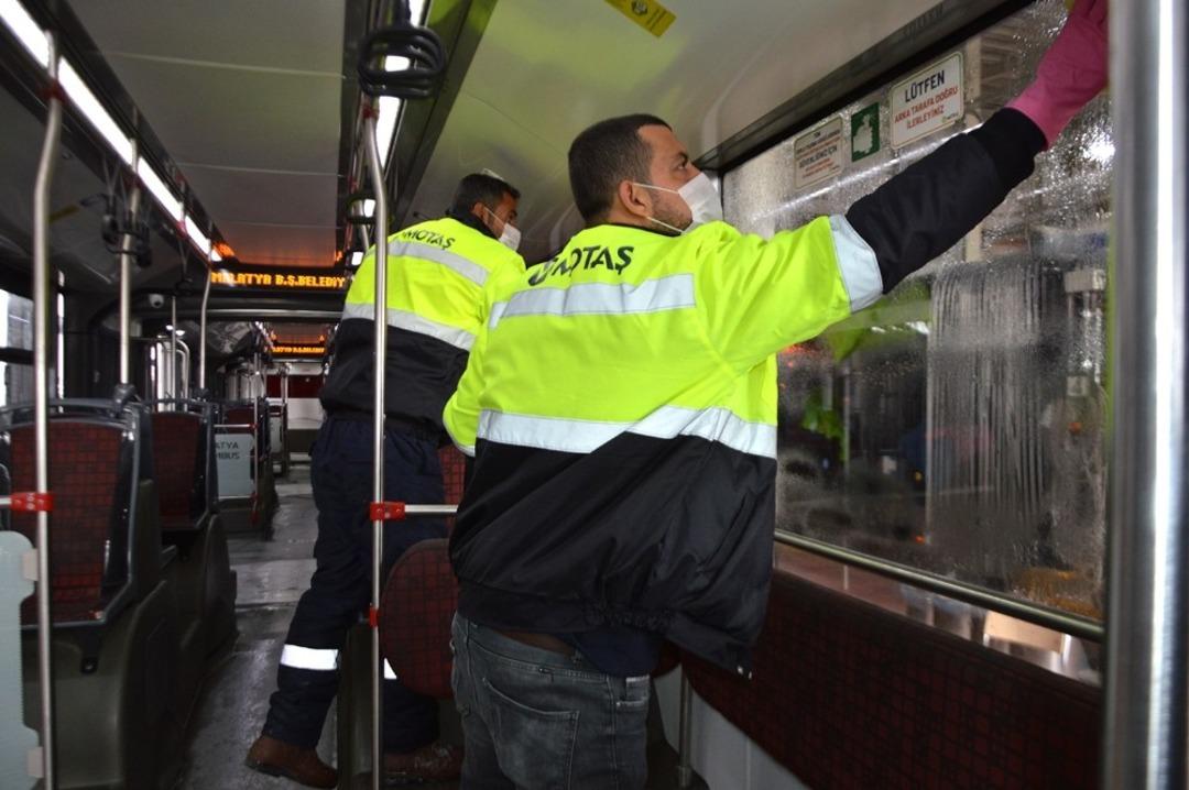 MOTAŞ ara&ccedil;ları dezenfekte ediliyor